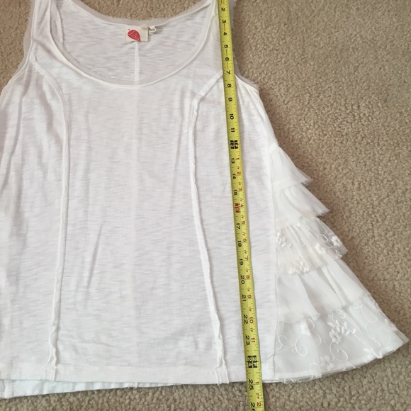 Anthro "Lilka" white flowy tank top - Picture 5 of 8